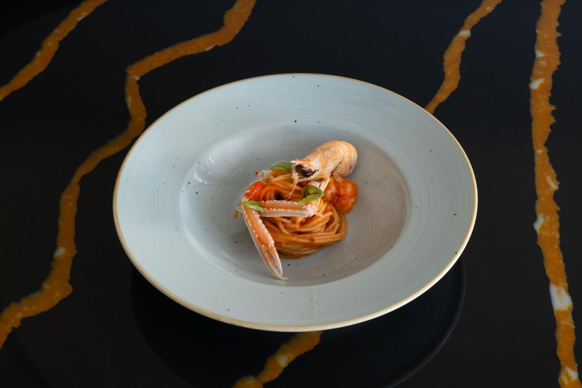 Savoy Beach Hotel & Thermal Spa Bibione Bagian luar foto Spaghetti alla vodka